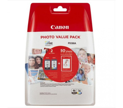 Комплект картриджей Canon PG-46 + CL-56, 15 мл + 12.6 мл (9059B003) Комплект картриджей Canon PG-46 + CL-56, 15 мл + 12.6 мл (9059B003)