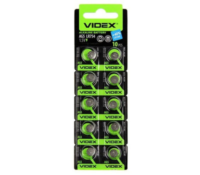 Батарейка LR754/ AG5, Videx, Blister, за 1шт. Батарейка LR754/ AG5, Videx, Blister, за 1шт.