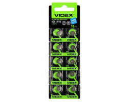 Батарейка  LR726/  AG2 Videx Blister ЗА 1ШТ.