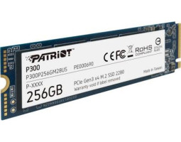 Твердотельный накопитель M.2 256Gb, Patriot P300, PCI-E 4x, 3D TLC, 1700/ 1100 MB/ s (P300P256GM28) Твердотельный накопитель M.2 256Gb, Patriot P300, PCI-E 4x, 3D TLC, 1700/ 1100 MB/ s (P300P256GM28)