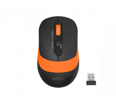 Мышь A4Tech Fstyler FG10S 2000dpi Black+Orange, USB, Wireless, бесшумная (FG10S Orange)