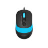 Мышь A4Tech Fstyler FM10S 1600dpi Black+Blue, USB, бесшумная (FM10S Blue)