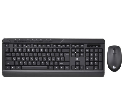 Комплект 2E MK410, Black, беспроводной, USB, до 10 м, 1200 dpi, 1xAA/ 1xAA (2E-MK410MWB)