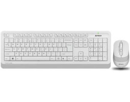 Комплект A4tech Fstyler FG1010, беспроводной, клавиатура+мышь, White+Grey, USB