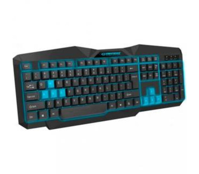 Клавиатура Esperanza Wired EGK201 ILLUMINATED USB UA Black-Blue (EGK201BUA)