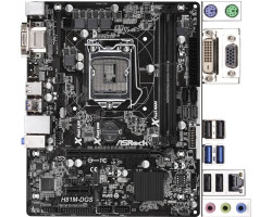 M/ B s1150 AsRock H81M-DGS, DVI/  VGA mATX, Б/ У