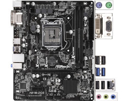 M/ B s1150 AsRock H81M-DGS, DVI/  VGA mATX, Б/ У