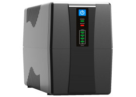 ИБП FrimeCom VP-1000 (V-1000) Black, 1000VA, 500W, 2 розетки, батарея 1 (9Ah), LED индикация
