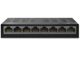 Коммутатор 8 портов TP-LINK LS1008, 8x100 Mb/ s, пластмассовый корпус, неуправляемый
